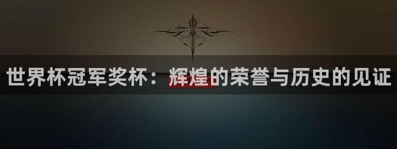 今天所有足球赛程表:世界杯冠军奖杯:辉煌的荣誉与历史的见证